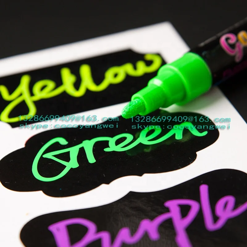 2022 new  Dual Tip Assorted Color Chalk Markers for Blackboard Liquid Chalk Markers OEM Chalkboard pen