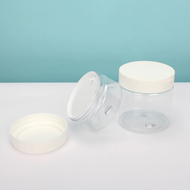 flip lid cream PET jars transparent cream bottle cream emulsion travel packaging bottle