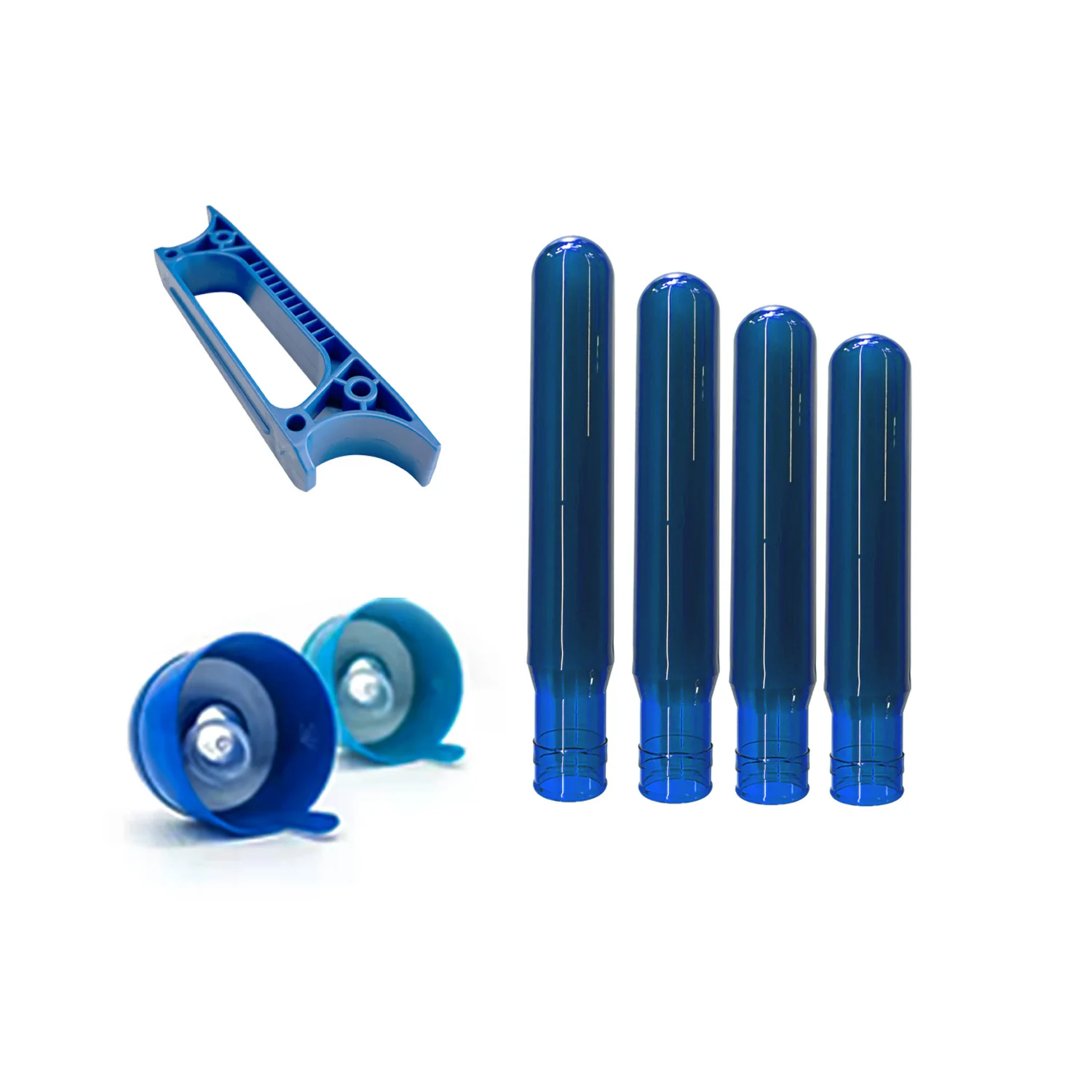 New 28mm 55 Mm 5gallon Coloured Round Drink Pet Plastic Tube Preform Bottle 100% PCR With Screw Caps And Handles