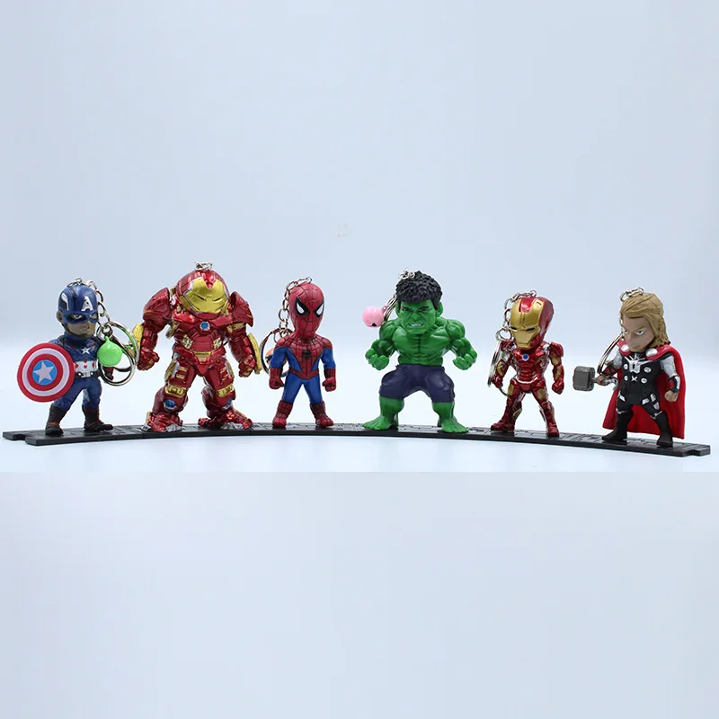 Custom iron man Thor Hulk Promotional Gifts Super Hero Hot Sale Keychain Price Larger Mexican Keychain