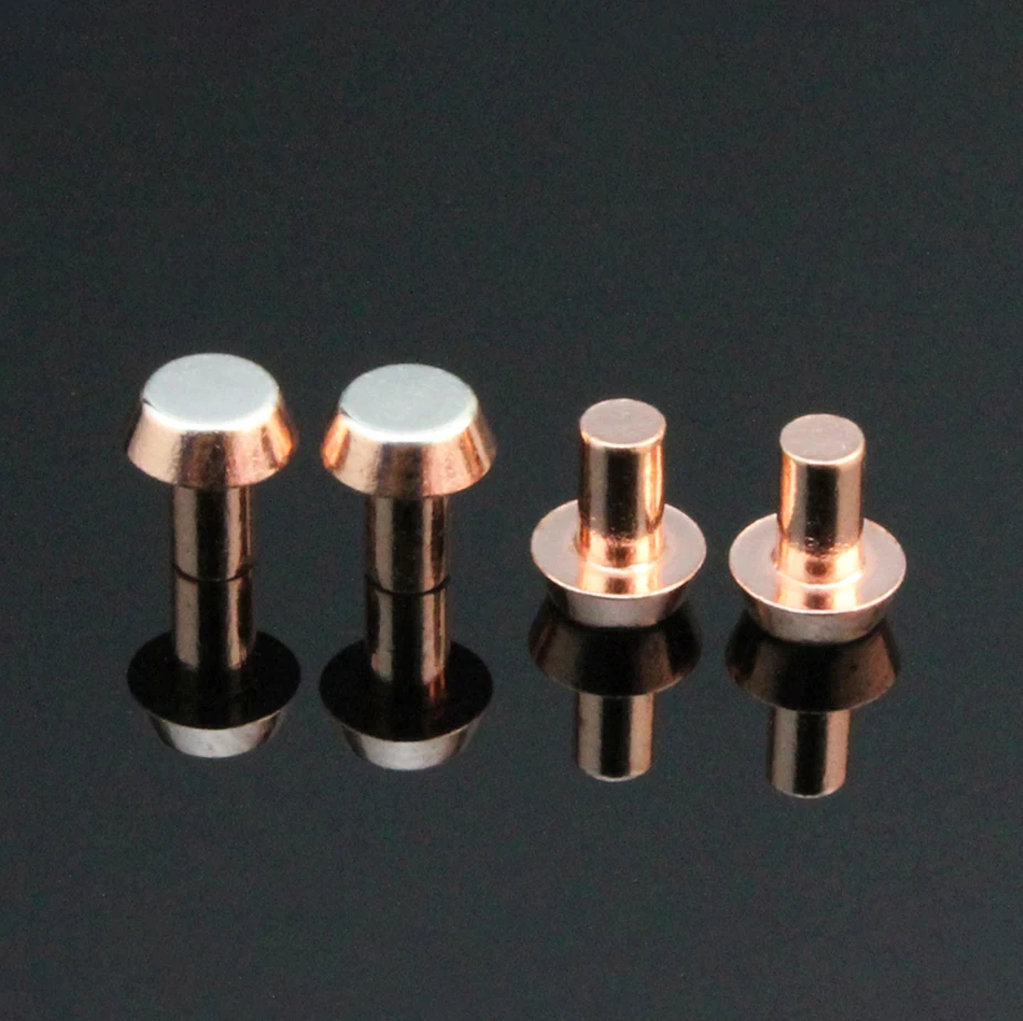 electrical bimetal rivet contact metal silver copper rivet contact