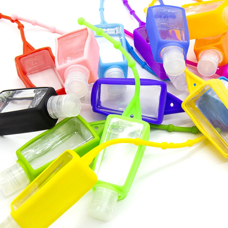 30ml 1oz Reusable Portable Silicone Hand Sanitizer Case Bottle Holder