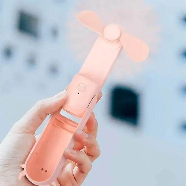 Small fan mini rechargeable pocket fans 3 in 1 air cooling mini portable usb electric handheld fan with power bank