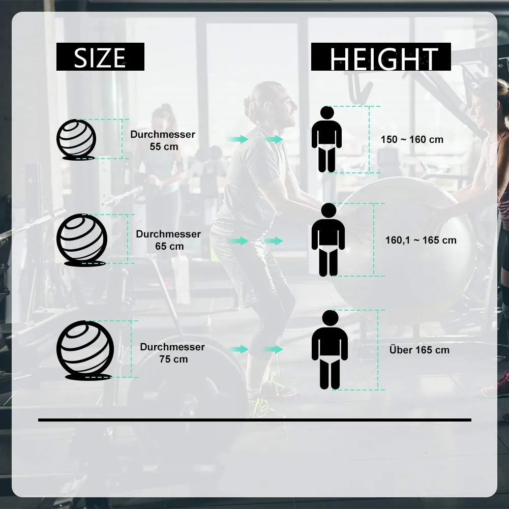 Wholesale Inflatable PVC Yoga Ball Non-slip Pilates Gym Ball Fitness Exercise Non-slip Pilates Balls Balance Gym Use Available