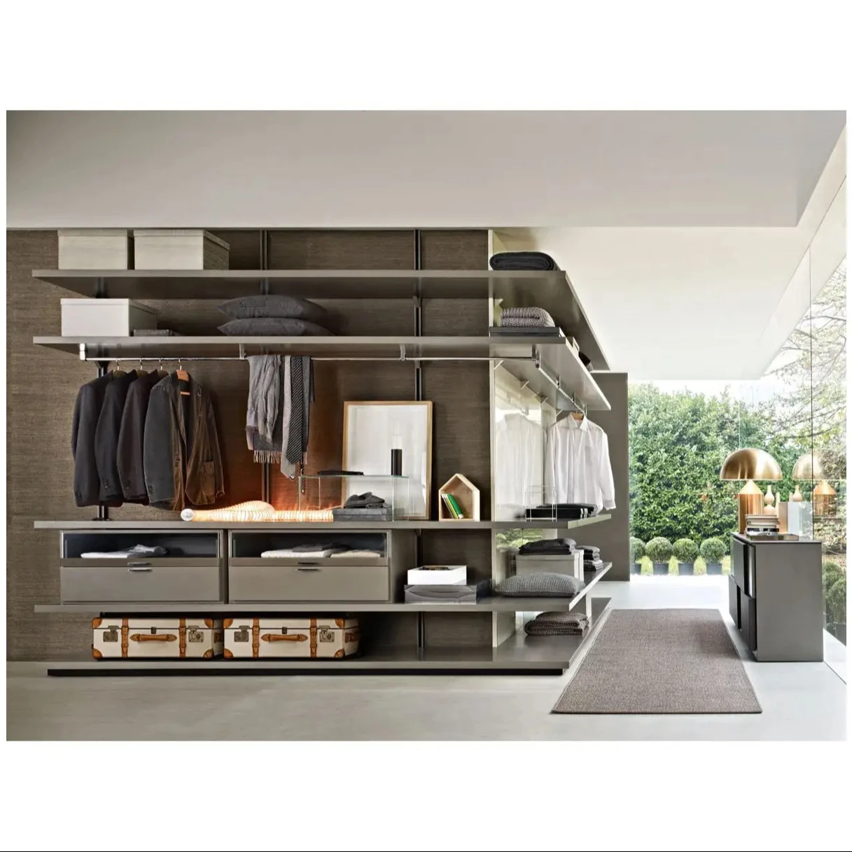 Вермонт отель небольшой дизайн одежды шкаф фотографии конкурентоспособная цена роскошный современный гардероб с открытой полкой в