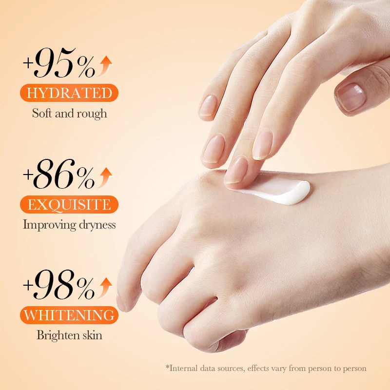 OEM Private Label SADOER Niacinamide Vitamin C Whitening Hand Cream Natural Organic Moisturizing Anti-cracking Hand Cream Lotion