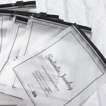 Customized Logo Printed PVC Compostable and Biodegradable Corn Starch Durable Plastic Zipper Bag