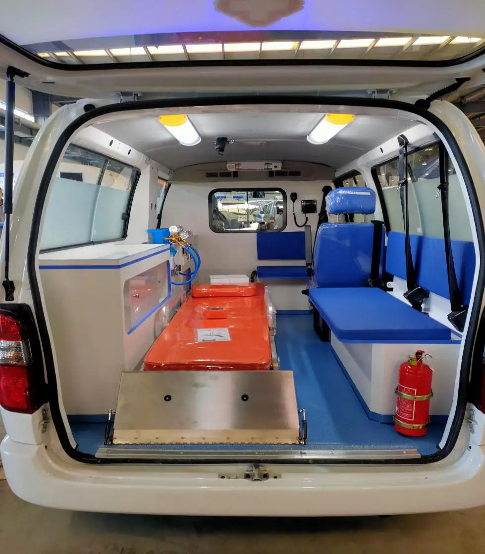 Jinbei Brand New Ambulance Vehicle Monitoring ambulance car