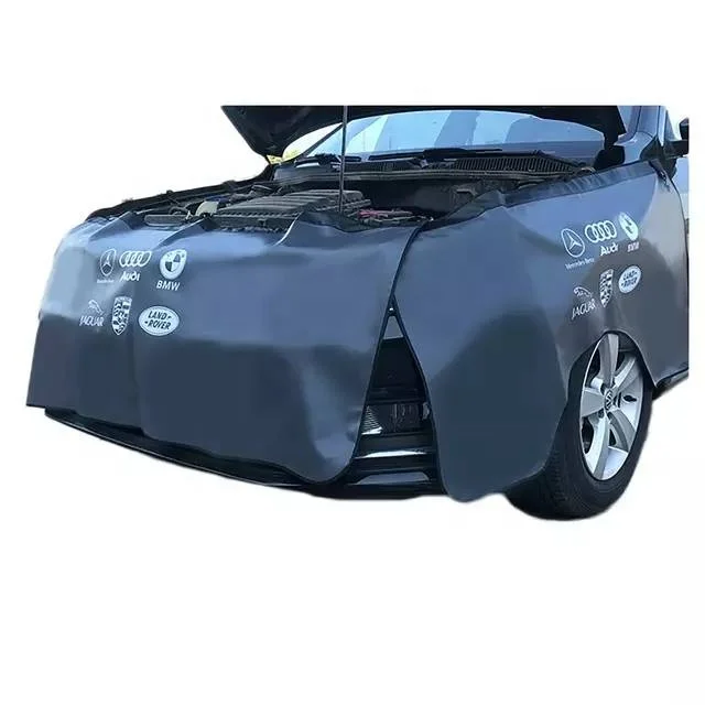 Custom Anti-oil Car Fender Covers PVC Magnetic Auto Repair Protection Pad Side Dust Car Fender Cover With Magnetic