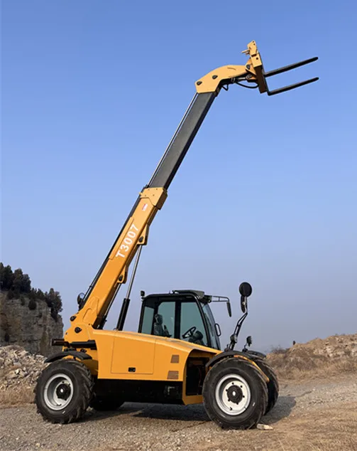 Telescopic Loader Forklift 7m   4WD applicable ploutry farming feeding additive