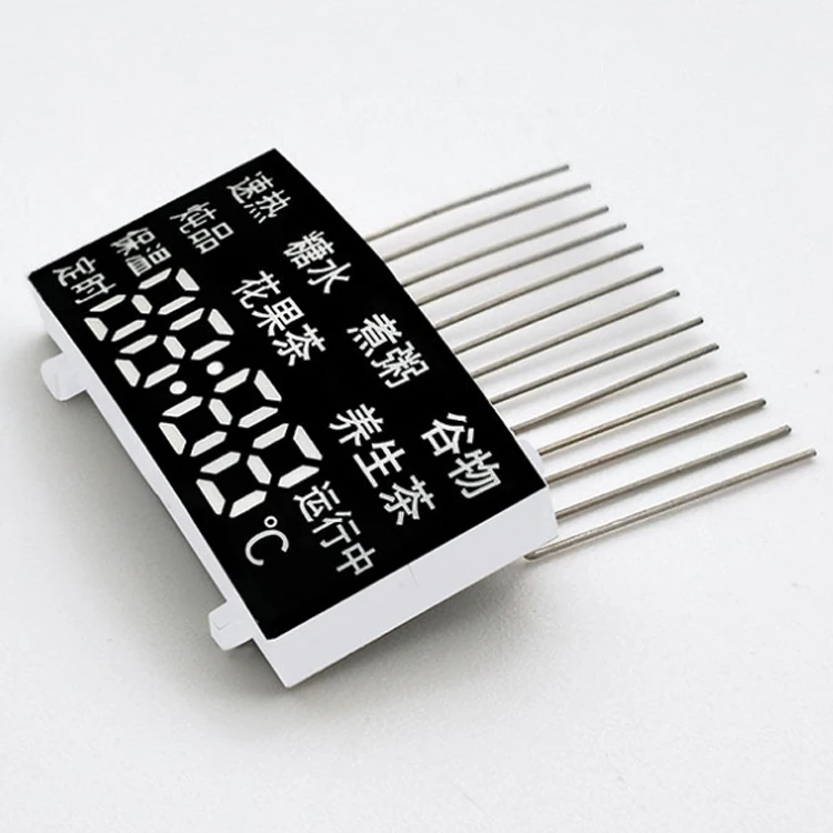 Customized circular size chromatic LED Digital Panel Display Screen TFT nixie tube for hot water heater Number symbol