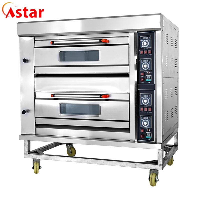 Commercial baking oven 3 deck 12 trays bread baking ovens  bakery equipment gas deck oven for bread