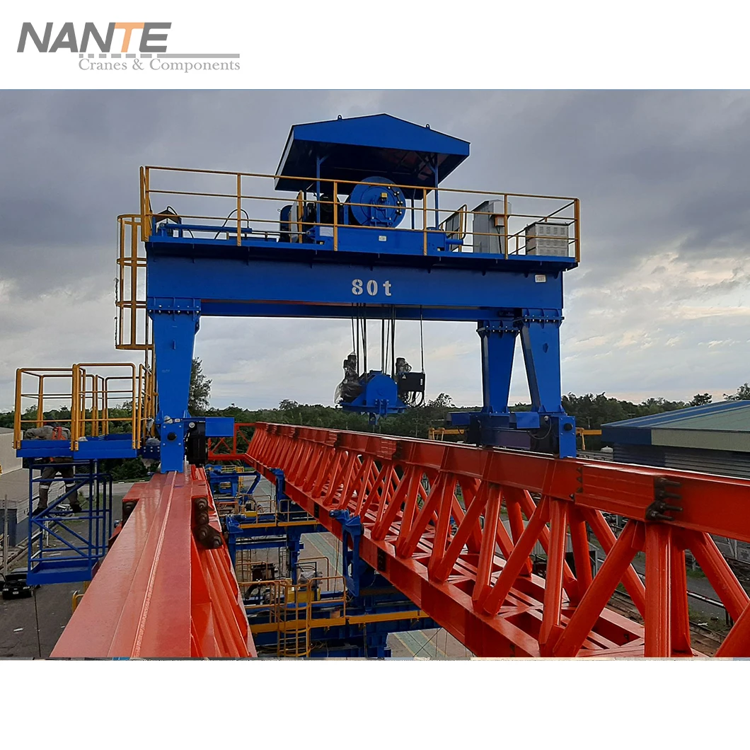 120 ton capacity concrete beam launcher for Bridge construction