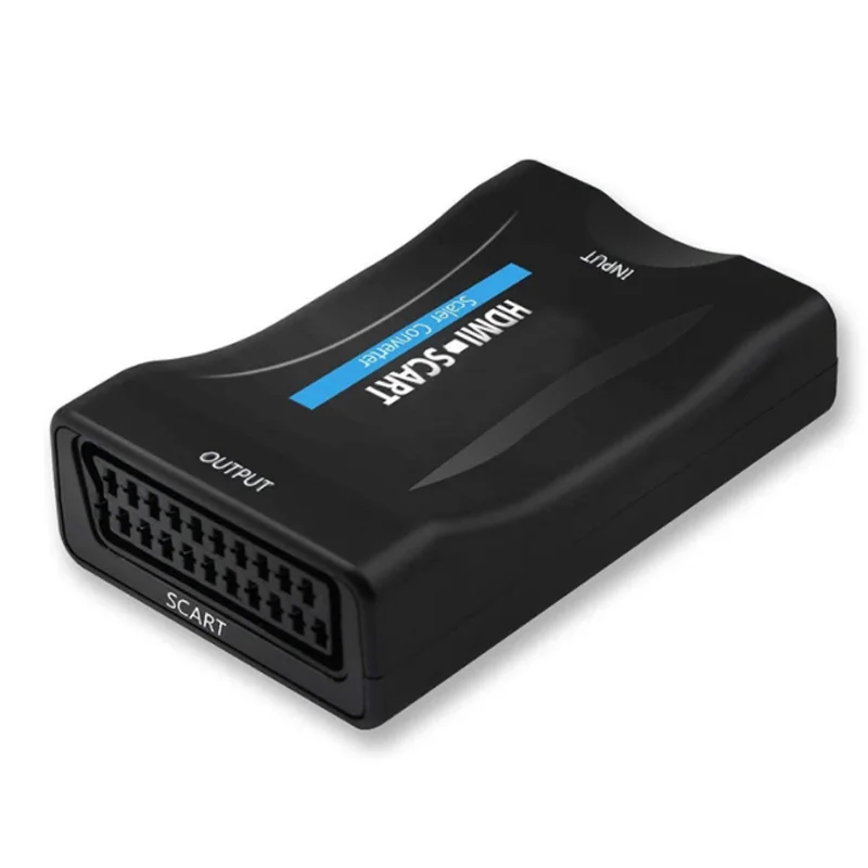 High Quality PAL/NTSC  1080P Scart To HdMi Video Audio Up scale Converter Adapter For Hd Tv Dvd