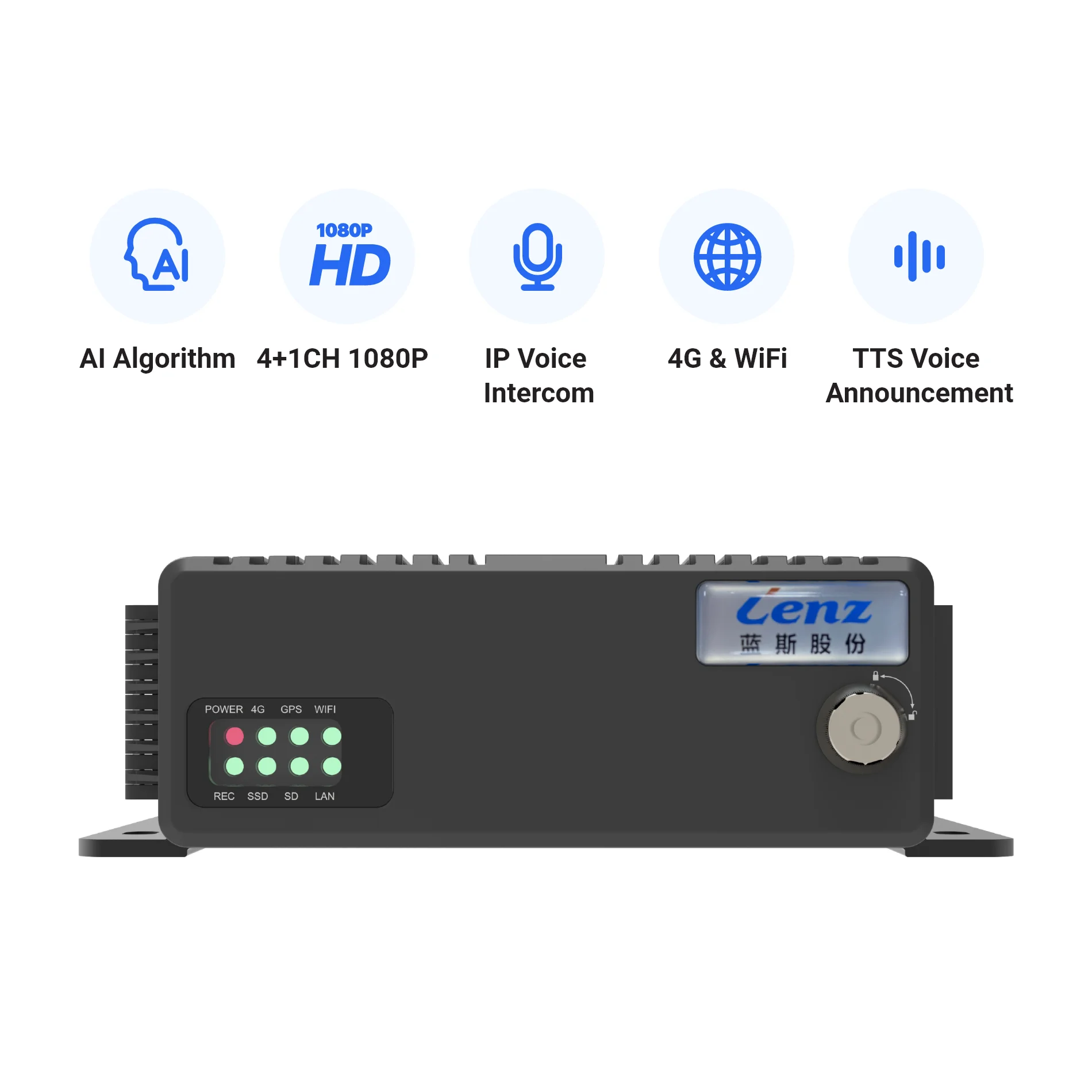 Высококачественный 4-канальный 4G GPS Wi-Fi 1080P цифровой видеомагнитофон управление автопарком мобильный видеорегистратор