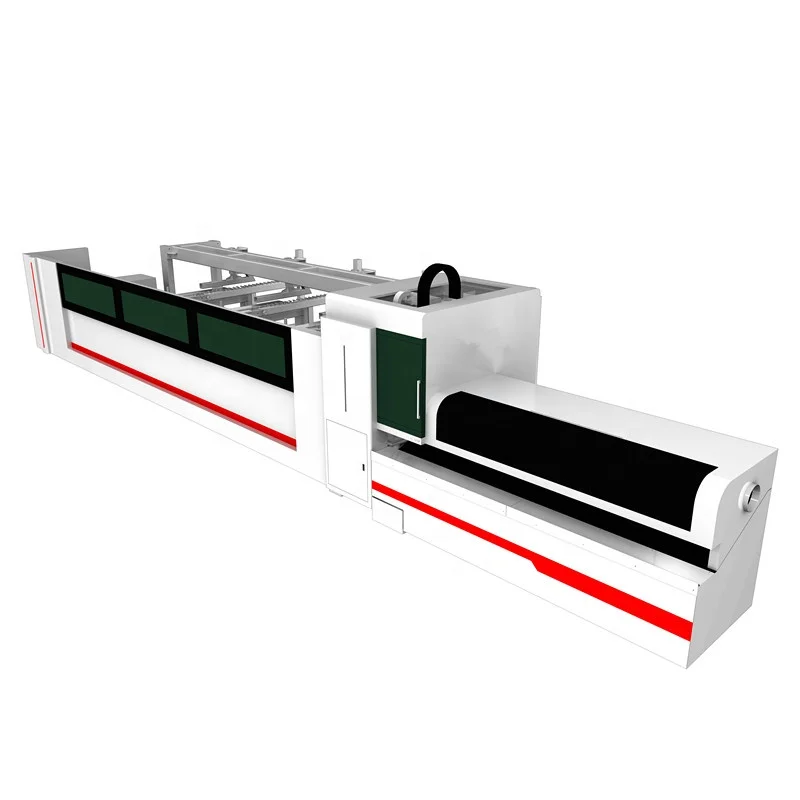 5 Axis 6kw metal tube laser bevel cutting machine with rotating head