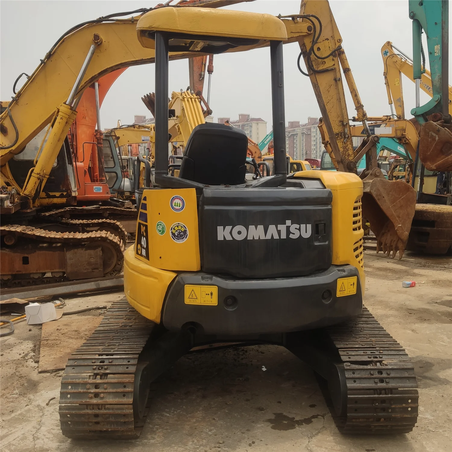 Мини-экскаватор Komatsu PC40MR-2 PC40 сделано в Японии 4 тонны 2020 строительная техника гусеничная оригинальная 0 14 м3