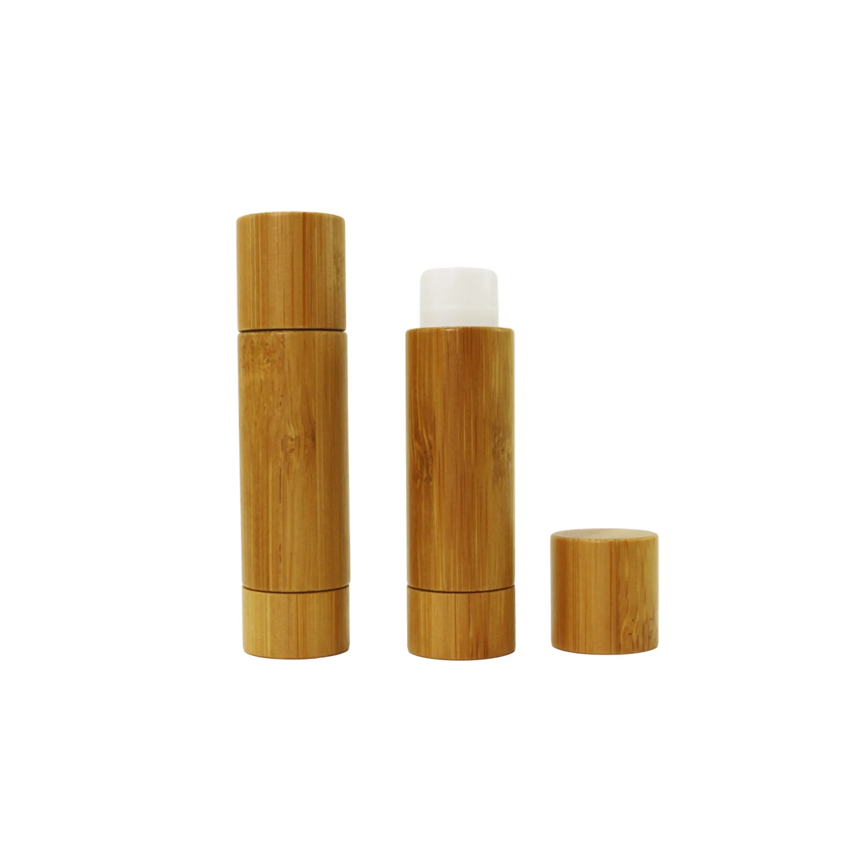 Organic lipstick eco friendly lip balm packaging 5ml 5g empty natural bamboo lipstick tube BJ-184D
