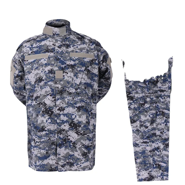Hubei Yalida Loose blue navy army military camouflage combat uniform Trendy dark blue military uniform Hot Sale