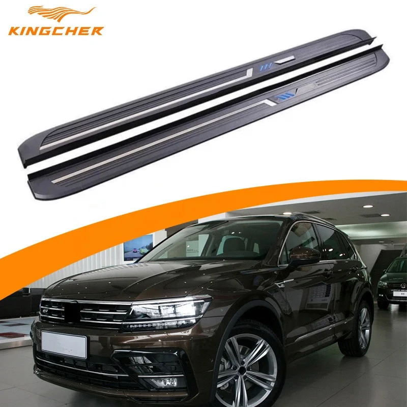 High Quality Nerf Bar Pedal Side Step Running Boards Fit For VW Volkswagen Tiguan L 2017+