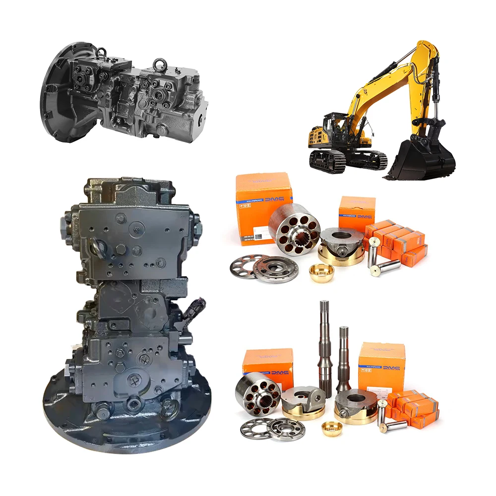 Excavator Rebuild part main pump for komatsu pc60-7 excavator hydraulic parts pump device cylinder block piston assy valve plate