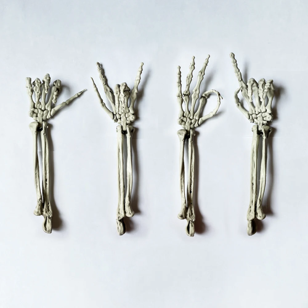 Halloween Garden Outdoor Decoration Hand Prop Covered Skeleton Arm And Hand Stake