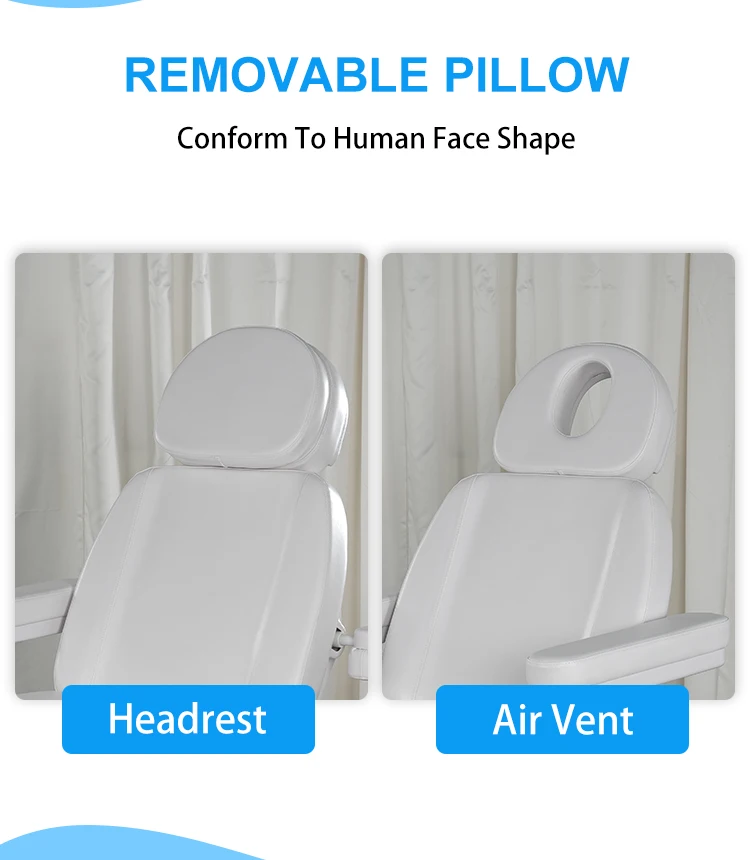 Modern Cheap Adjustable Therapy Spa Salon Cosmetic 3 Electric Motors Beauty Massage Table Facial Bed