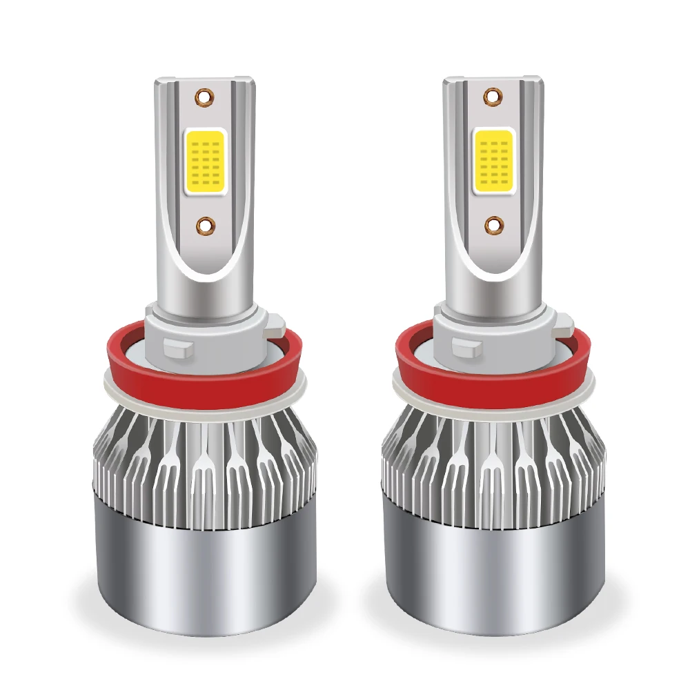 
car 10V-30V 6000K led h4 lens 9006 bulb led headlight h7 bulb auto parts light H1 H3 
