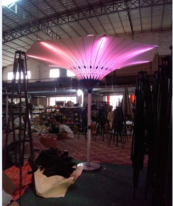 NEW Arrival Tulip Outdoor Umbrella with LED Lights