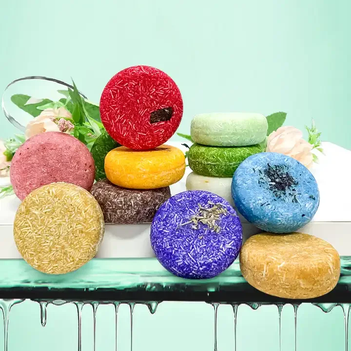 OEM Private Label Wholesale Handmade Natural Organic Vegan Tea Tree Hair Care Rice Water Shouwu Solid Shampoo Bar Soap
