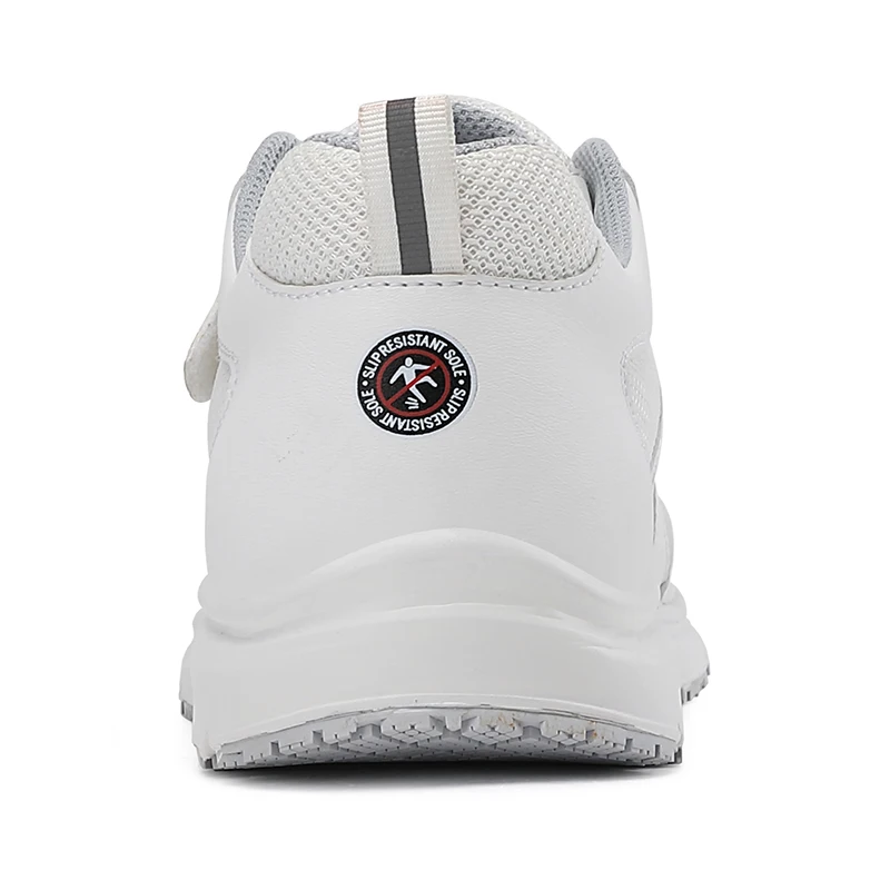 Customize Logo Comfortable Cow Leather Hospital Nurse Shoe Anti Slip White Nursing Shoes For Female Shoes