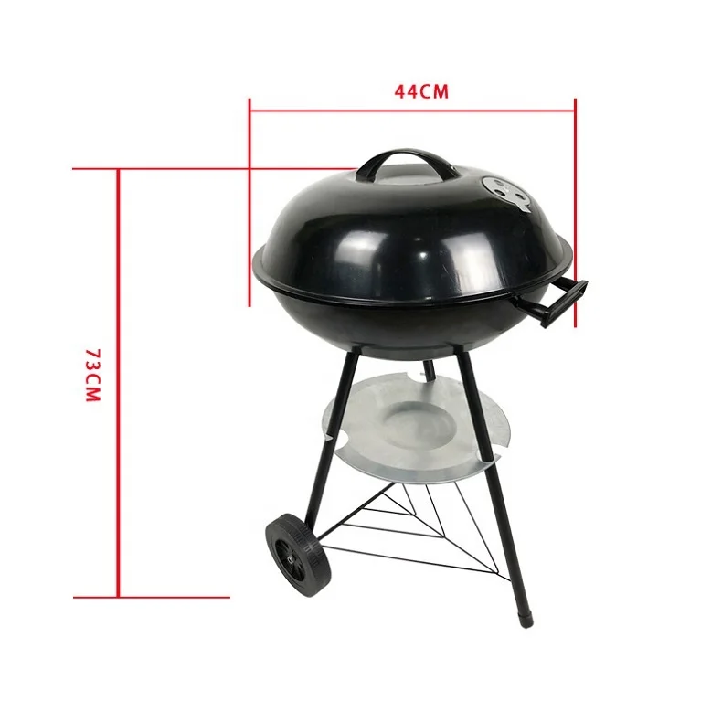 17 Inch Outdoor Charcoal Grill With Lid And Tray