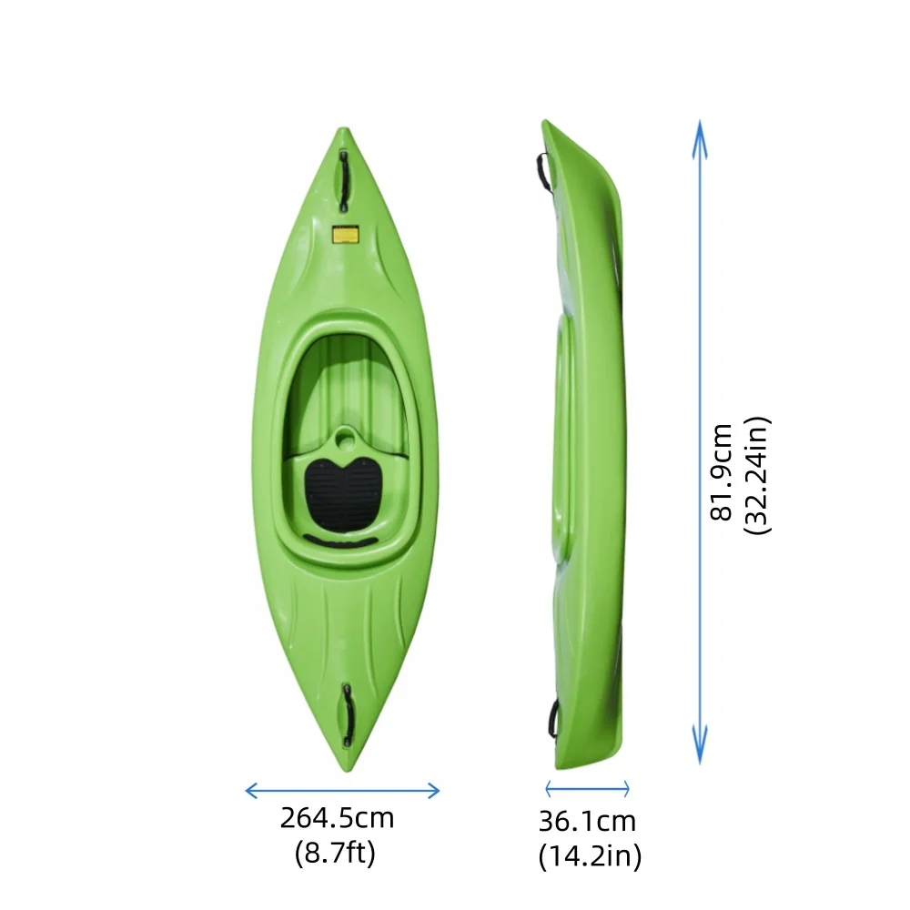 children outdoor mini kayak for fish with high quality/2.6M Sit in kayak