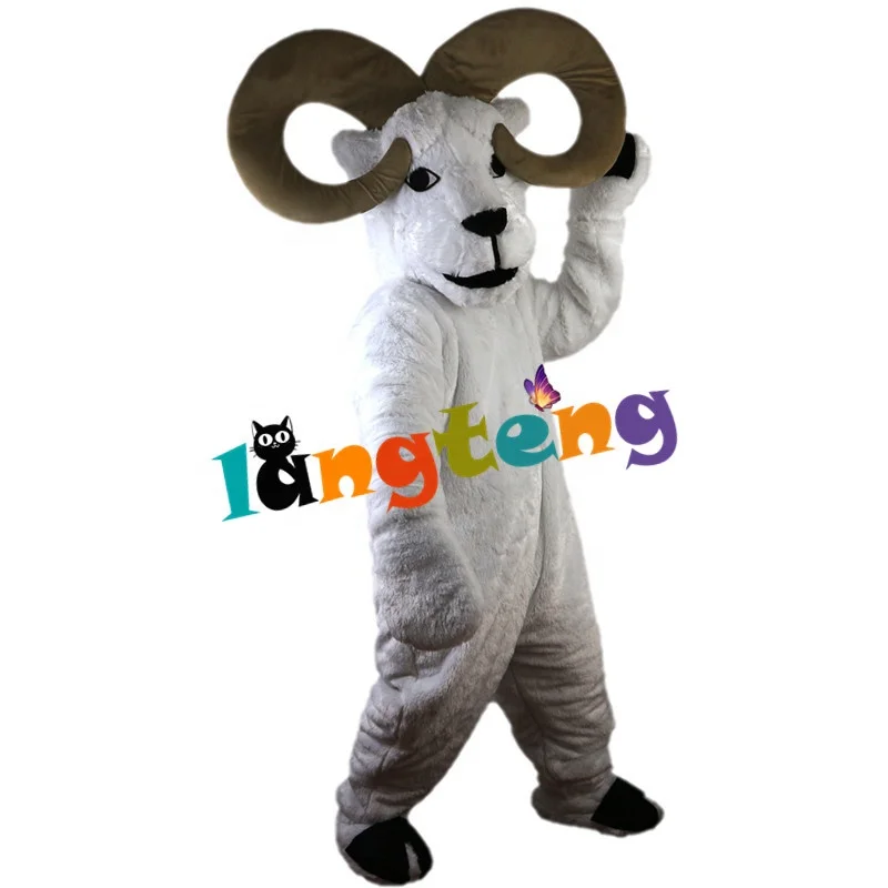 747 Characteristic Furry Mascot Party Christmas White Goat Antelope Mascot Costumes