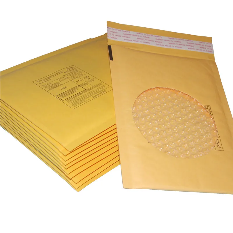 Самозапечатывающийся крафтовый пузырчатый конверт 4x7 высокого качества для почтовых отправлений мягкий доставки