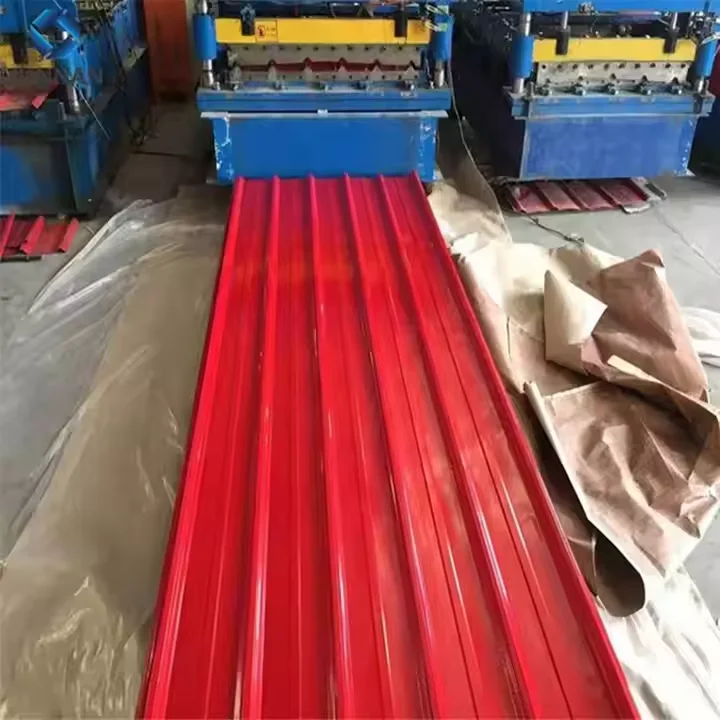 Low Price Fast Delivery 0.5mm thickness Factory Supply Quality PPGI Prefab House RAL Color coated Zinc Galvanized Corrugated Steel sheets roofing tile Free Sample
