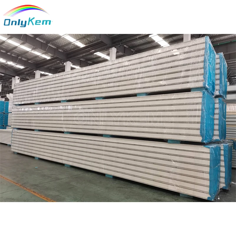 50mm/100mm/120mm/150mm/200mm PU/PIR/PUR Insulated Sandwich Panel For Cold Storage Room