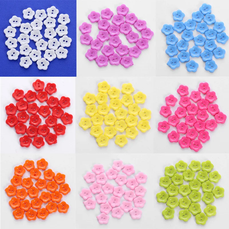 Лидер продаж, пуговицы в виде конфет 13 мм с мультяшными цветами для рукоделия, пуговицы для детской одежды, украшения ручной работы для скрапбукинга