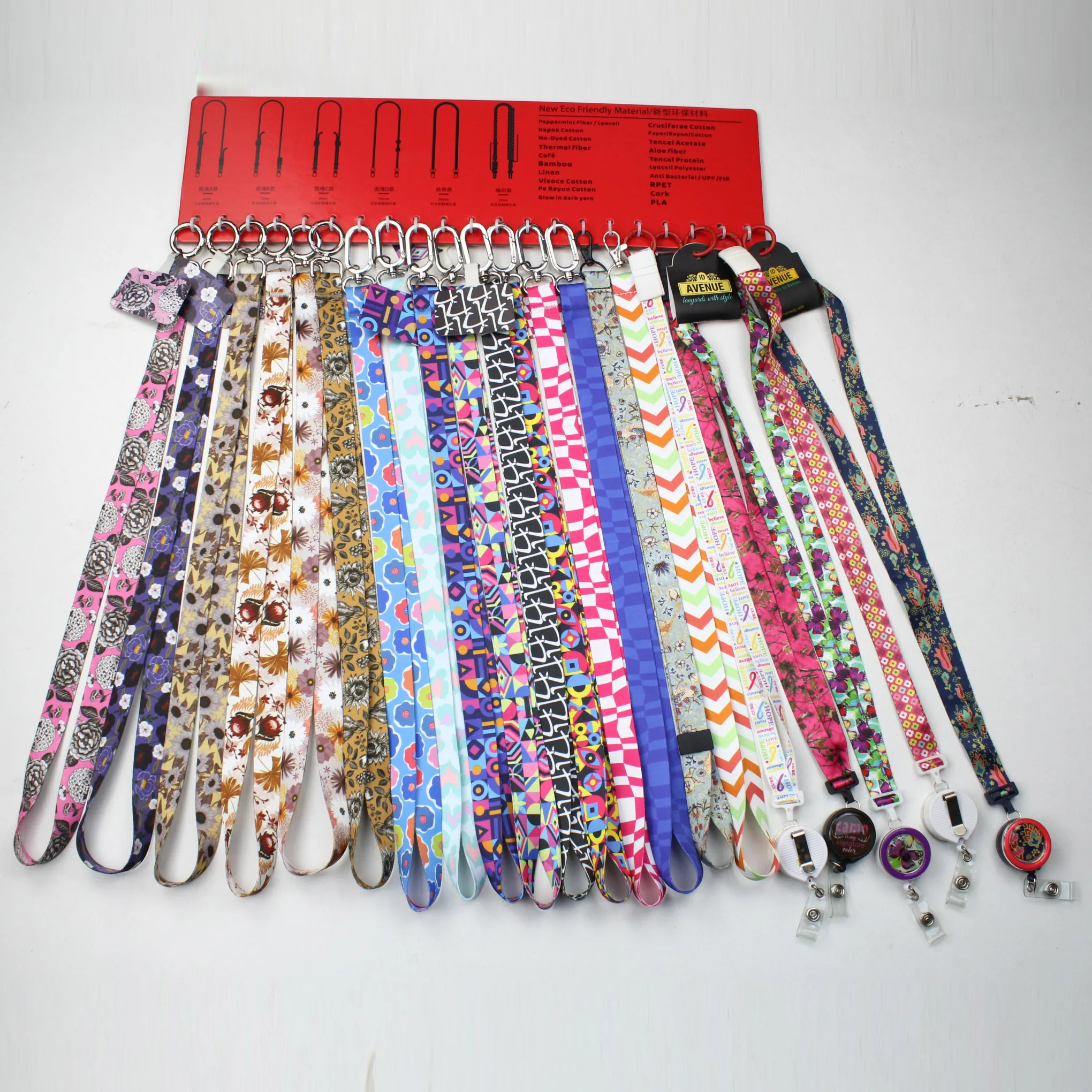 Hot Sell Multi-Color Keychain Holder Safety Polyester Neck Straps for Phone, Key and Mask/