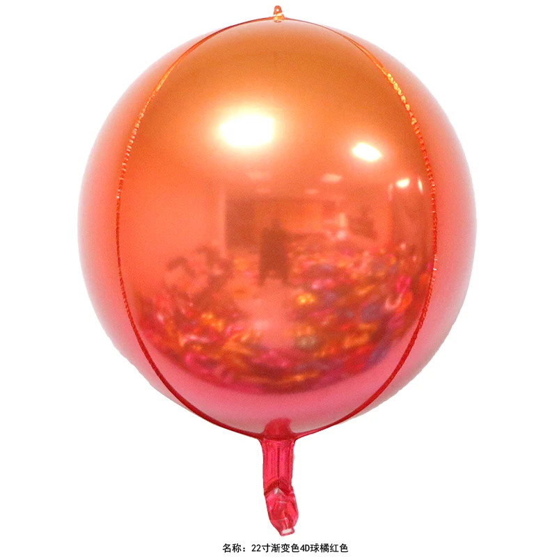 Самая последняя конструкция 22 дюймов 4d globos al por mayor воздушный шар с равномерным наклоном 4D круглый воздушные шары из фольги для вечеринки