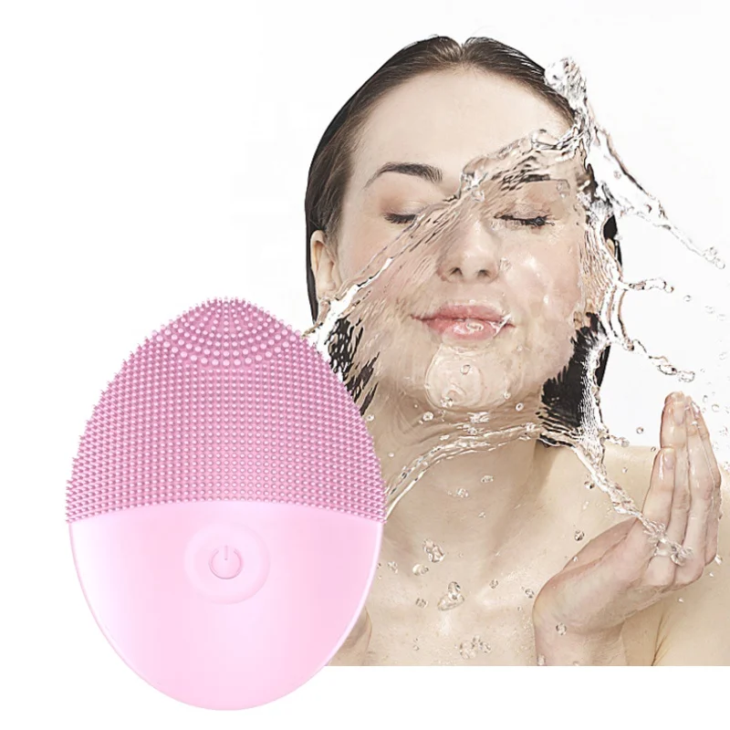 Oem Odm Waterproof Mini Electric Silicone Sonic Facial Cleansing Brush For Face Cleaning