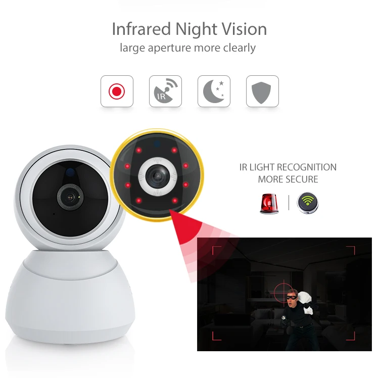 Home Security CCTV Camera 1080P Wireless Smart IP Camera WiFi Mini Camera Smart Life Tuya