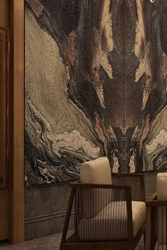 SHIHUI Luxury Stone Living Room Background Wall Rosso Luana Kinawa Violet Polished Glazed Slabs Wall Tiles Marble Wall Slab