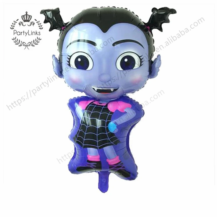 Vampire Girl Balloons Vampirina Aluminium Foil Balloon Decor Kids Party Supplies Halloween Balloons