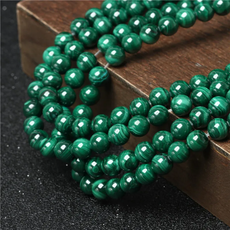 Natural Round Gemstone 8mm Jewelry Green Wholesale Facet 4 Mm Chrysocolla Blue Natural Malachite Beads