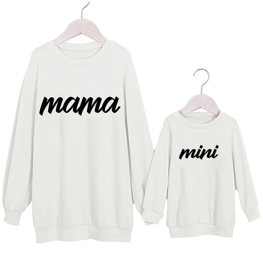 Осенняя одежда для женщин с логотипом на заказ, детские мини-пальто для мамы, толстовка с капюшоном на заказ, толстовки для мамы и меня