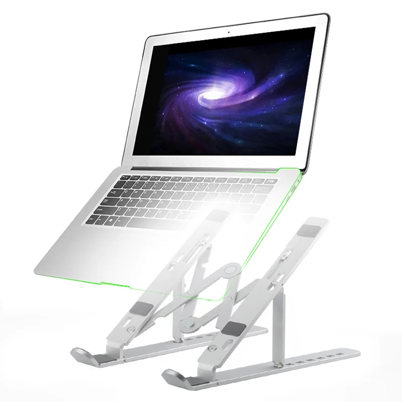  Laptop_stand портативная 17-дюймовая Складная регулируемая алюминиевая подставка для