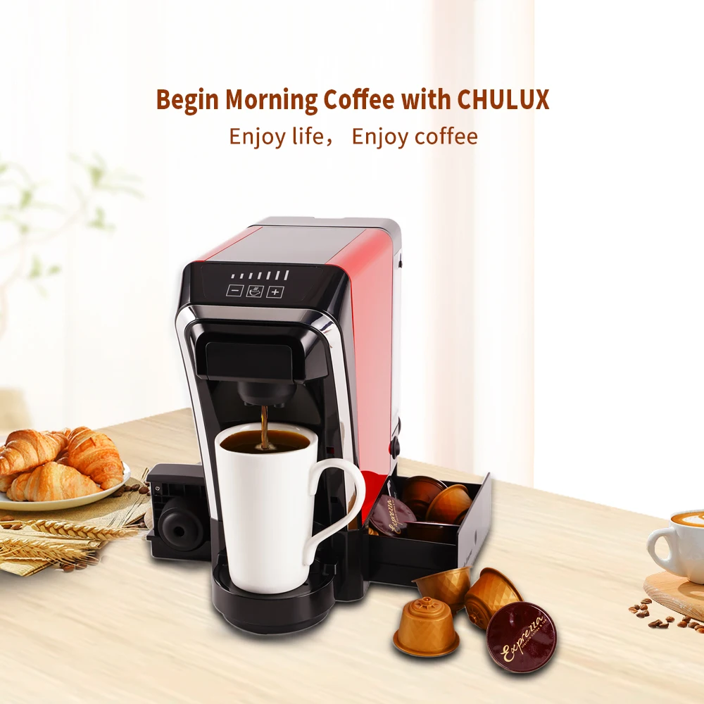 20-Bar Pressure Italian-Style Multi-Capsule Coffee Machine  Versatile for NESPRES Dolce Gusto  Ground Coffee