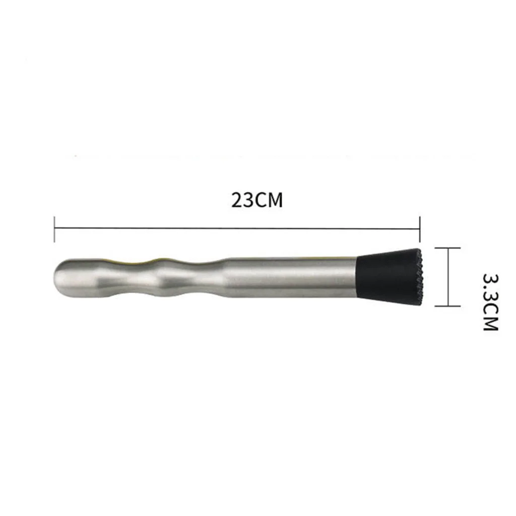 Hot Sale Amazon barware tools  Fruit Juice Hand grip long stainless steel ice cocktail muddler, custom muddler cocktail