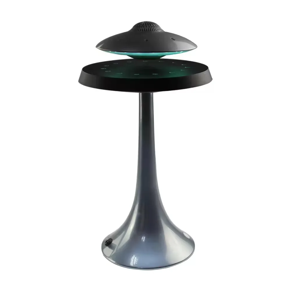 Advanced Magnetic Levitation UFO Wireless Portable Speaker with LED table lamp for Illumination&Audio Player